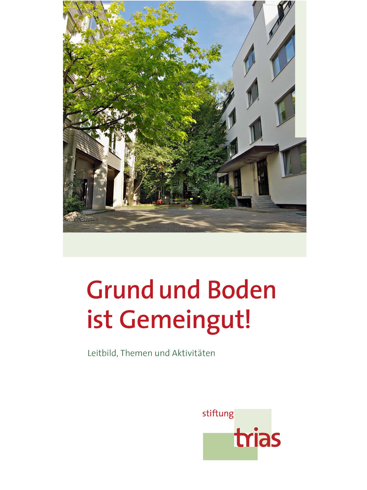 Leitbild Stiftung trias (Flyer)
