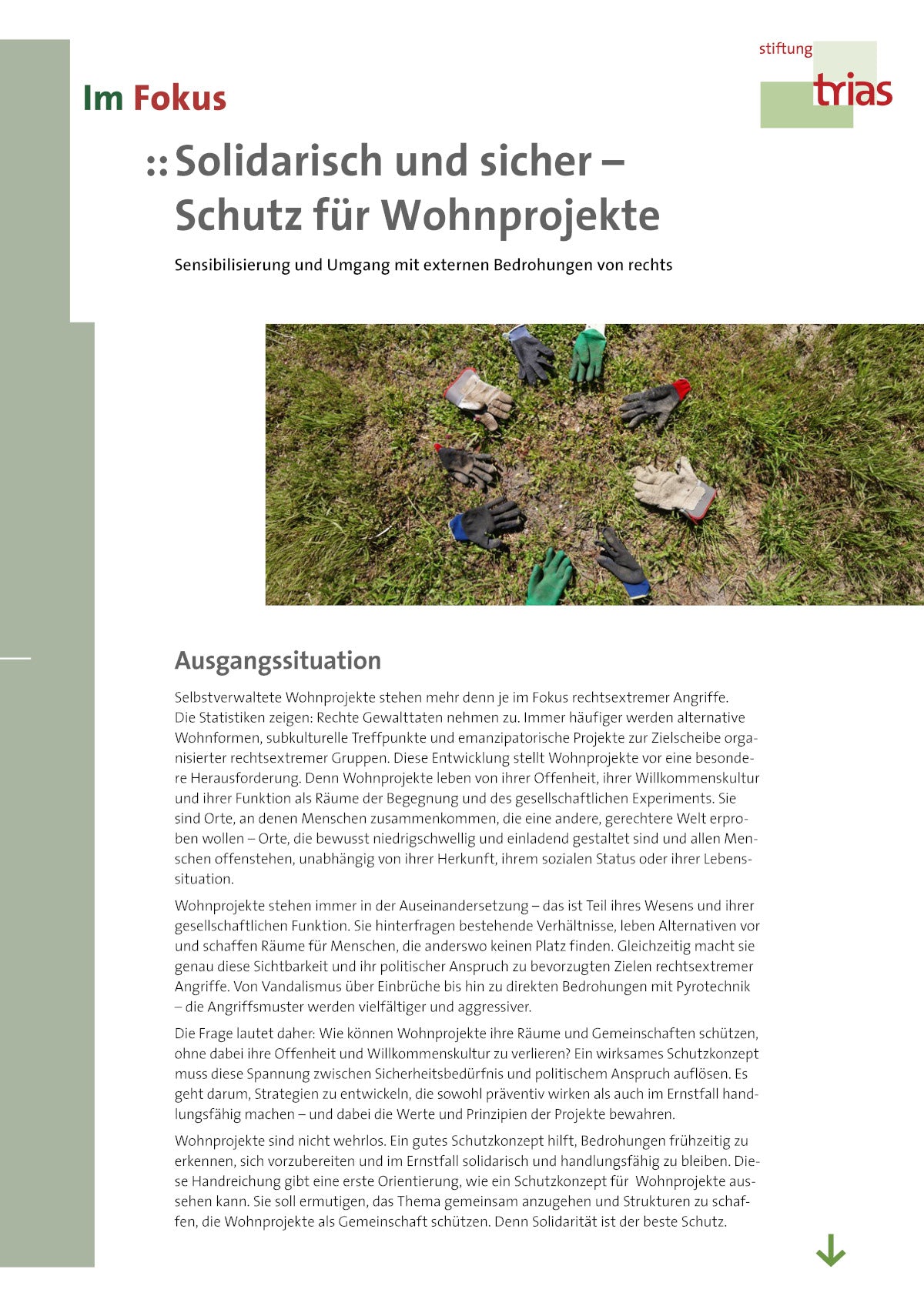 Solidarisch und sicher – Schutz für Wohnprojekte
